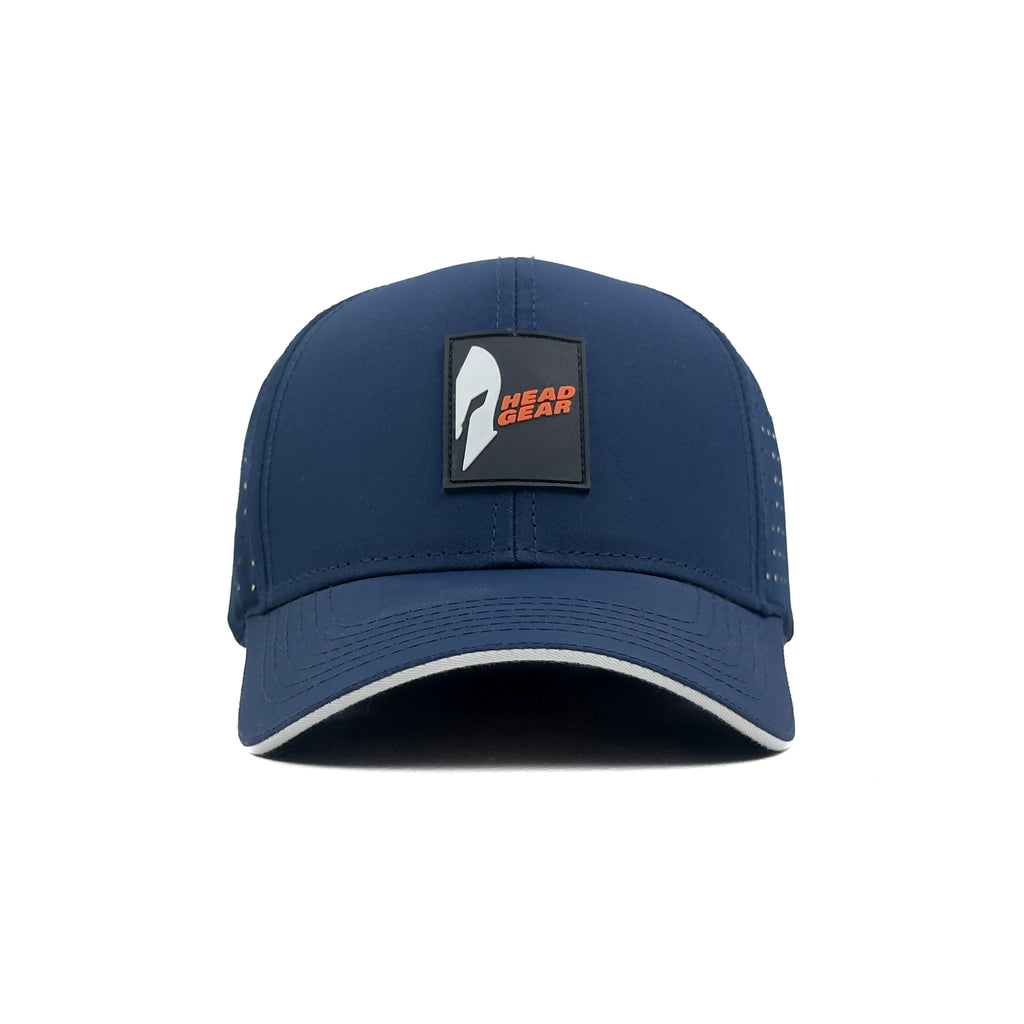 HEAD GEAR NAVY BLUE ACTI FLEX STRIKE SANDWICH CAP