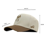 HEAD GEAR OFF-WHITE AND BROWN REDEFINED TWILL CAP