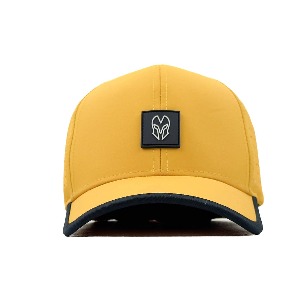 HEAD GEAR YELLOW WITH BLACK ACTI FLEX CAP