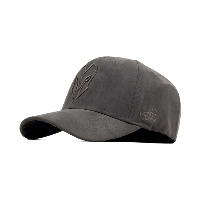 HEAD GEAR GREY SUPER SUEDE CURVED VISOR CAP