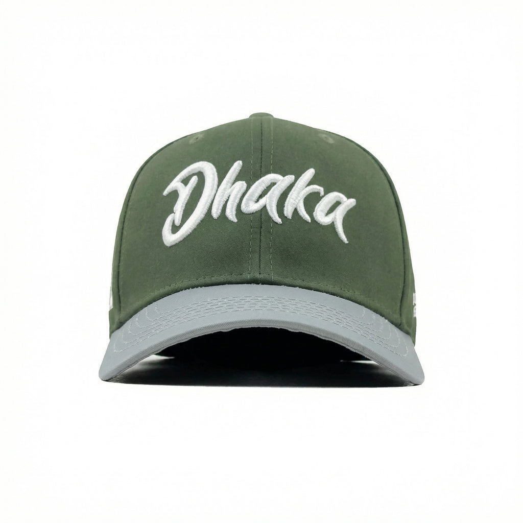 HEAD GEAR DHAKA OLIVE AND LIGHT GREY CAP