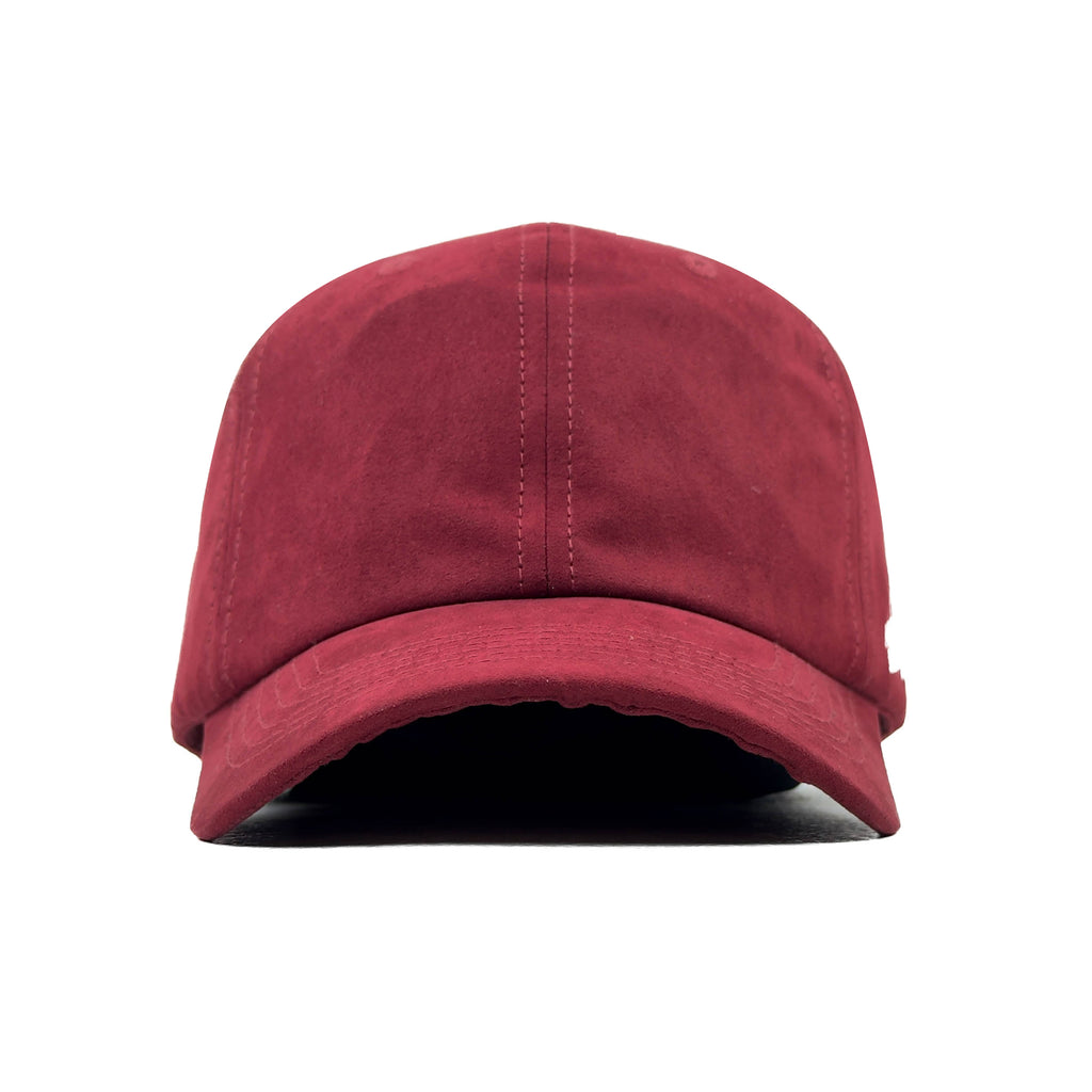 HEAD GEAR SOLID DARK RED SUEDE CAP