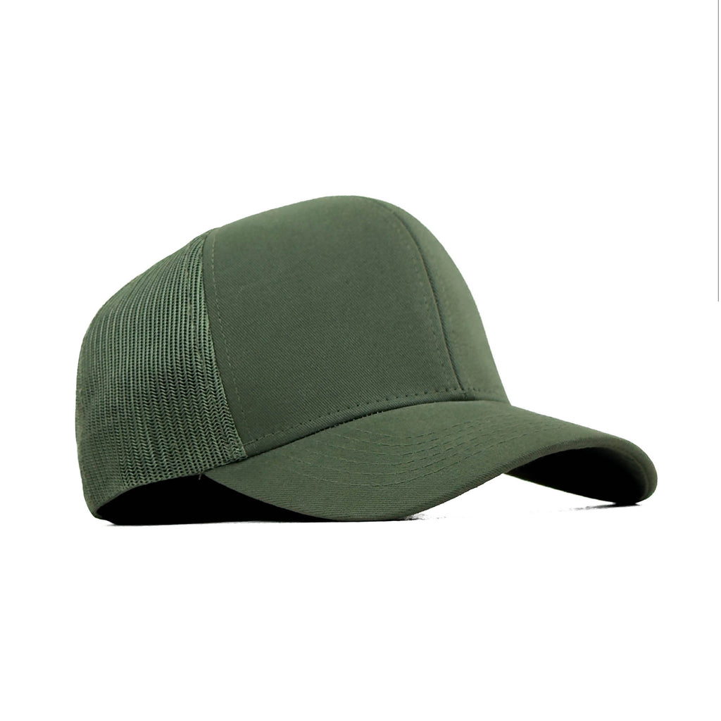 HEAD GEAR SOLID GREEN TRUCKER CAP