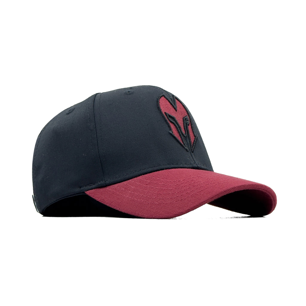 HEAD GEAR BLACK AND RED WINE REDEFINED TWILL CAP