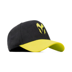 HEAD GEAR BLACK AND NEON REDEFINED SUEDE CAP