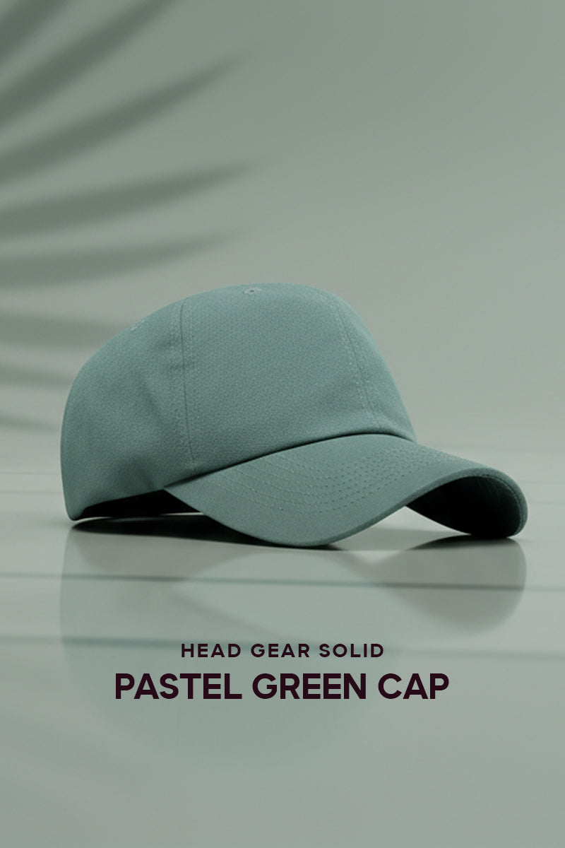 HEAD GEAR SOLID PASTEL GREEN CAP