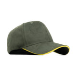 HEAD GEAR ELEGANTE ZERO GREEN SANDWICH YELLOW CAP (NO LOGO)