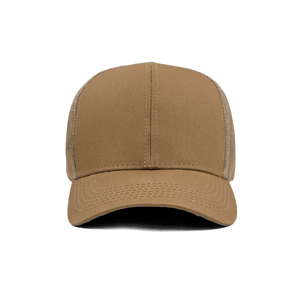HEAD GEAR SOLID BROWN TRUCKER CAP