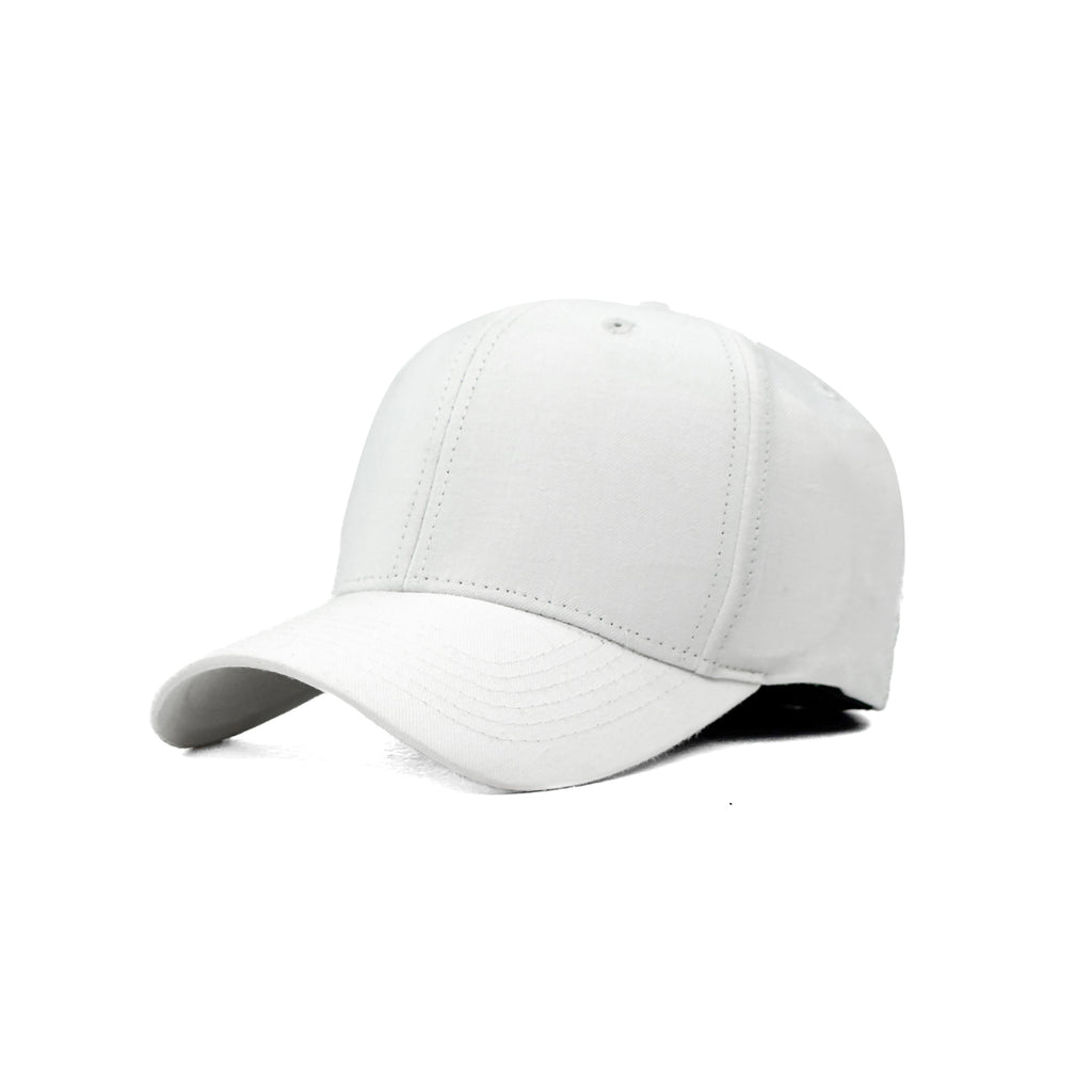 HEAD GEAR SOLID WHITE FITTED CAP