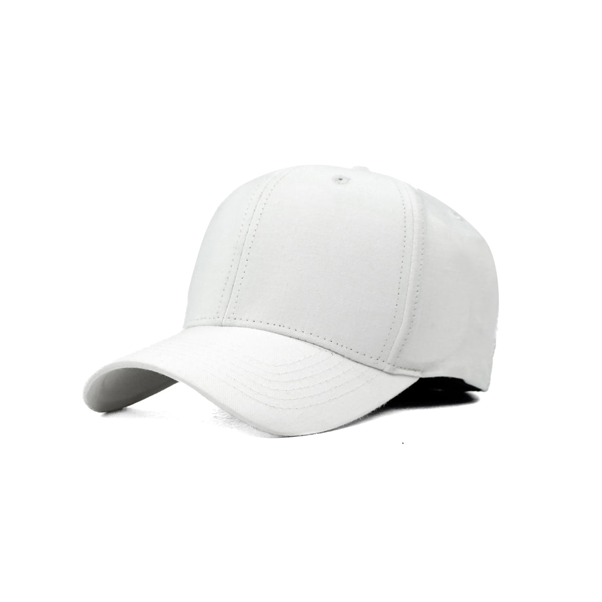 HEAD GEAR SOLID WHITE FITTED CAP