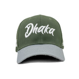 HEAD GEAR DHAKA OLIVE AND LIGHT GREY CAP