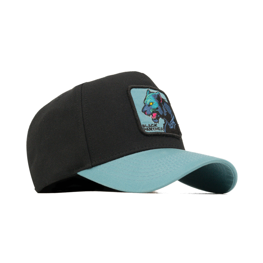 HEAD GEAR BLACK PANTHER 3D PATCH PREMIUM HIGH CROWN CAP