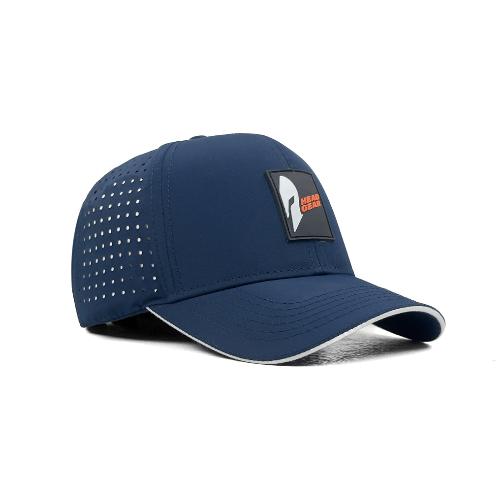 HEAD GEAR NAVY BLUE ACTI FLEX STRIKE SANDWICH CAP