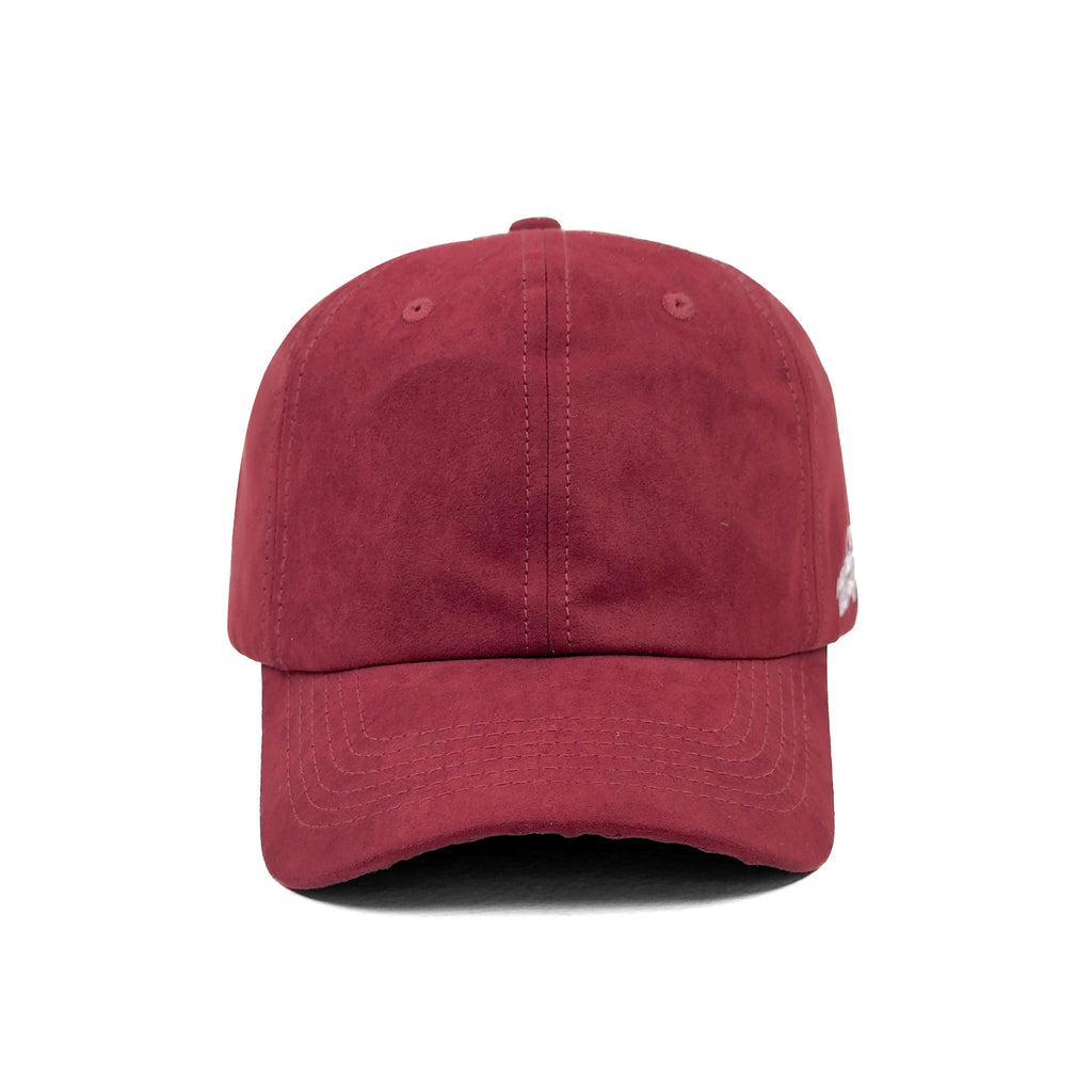 HEAD GEAR SOLID DARK RED SUEDE CAP