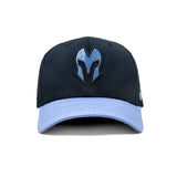 HEAD GEAR BLACK AND SKY BLUE REDEFINED TWILL CAP