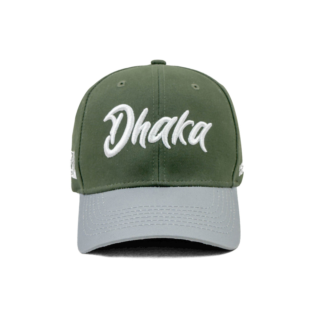 HEAD GEAR DHAKA OLIVE AND LIGHT GREY CAP