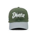 HEAD GEAR DHAKA OLIVE AND LIGHT GREY CAP