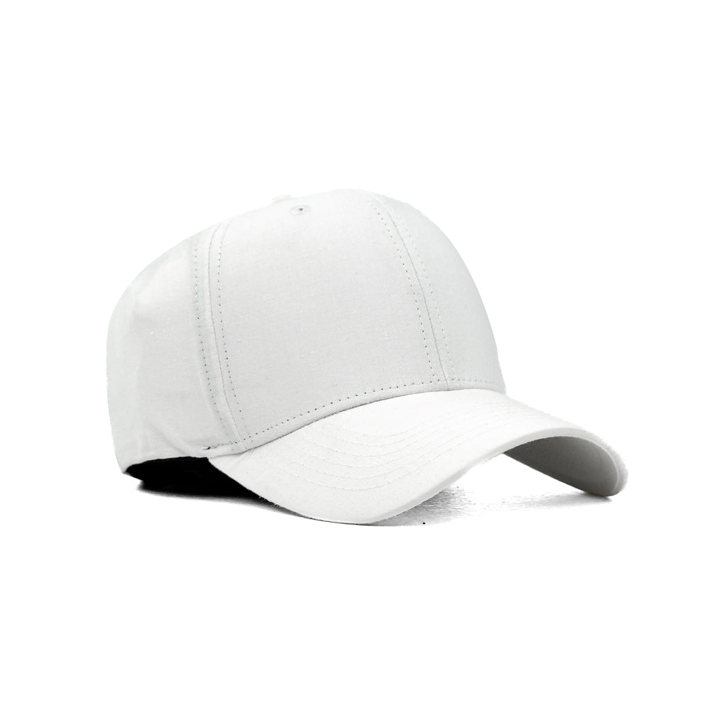 HEAD GEAR SOLID WHITE FITTED CAP