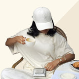 HEAD GEAR WHITE SUPER SUEDE CAP