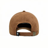 HEAD GEAR BROWN SUPER SUEDE CURVED VISOR CAP