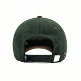 HEAD GEAR GREEN AND DARK BROWN REDEFINED SUEDE CAP