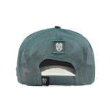 HEAD GEAR GREY SUPER SUEDE TRUCKER CAP
