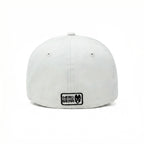 HEAD GEAR SOLID WHITE FITTED CAP
