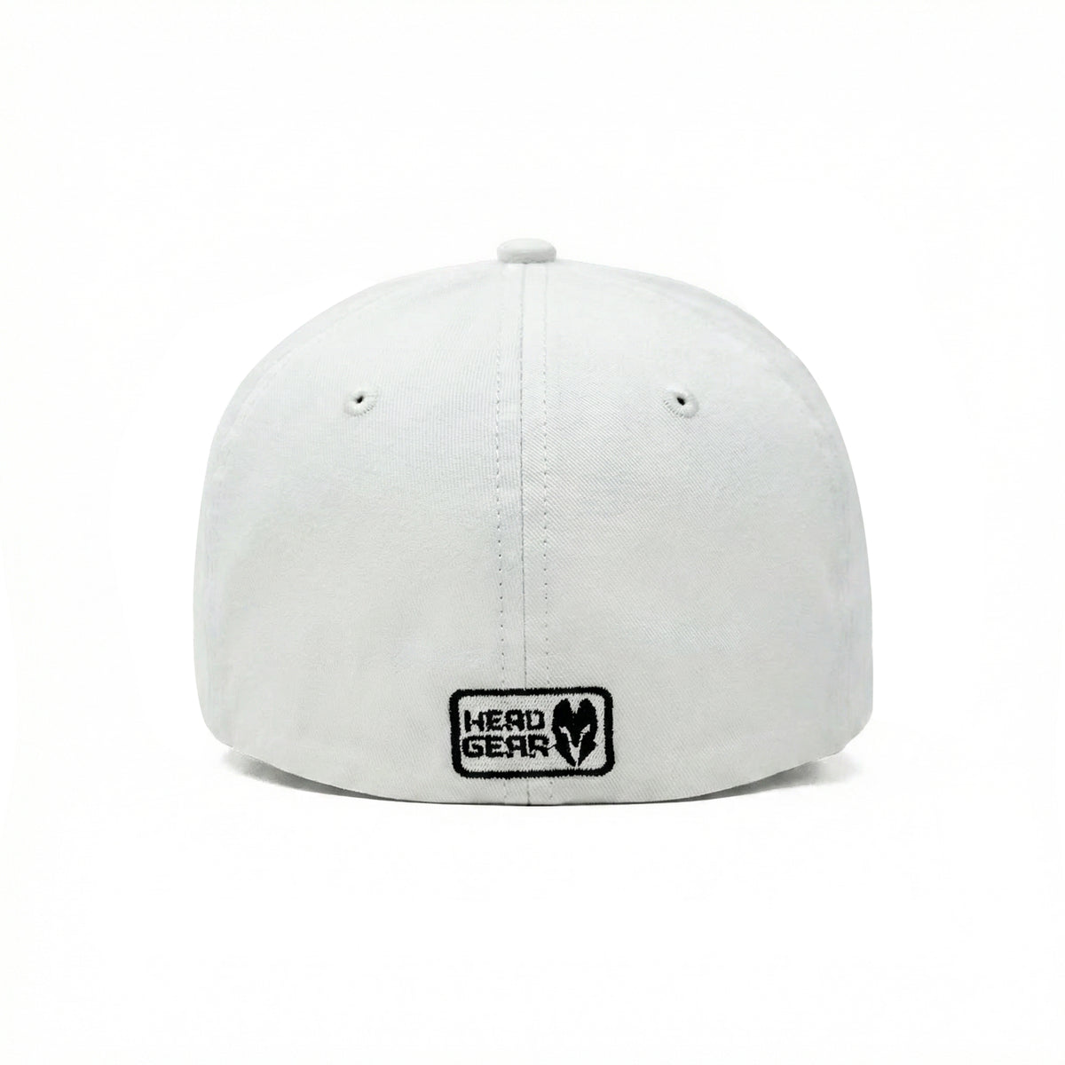 HEAD GEAR SOLID WHITE FITTED CAP