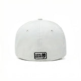 HEAD GEAR SOLID WHITE FITTED CAP