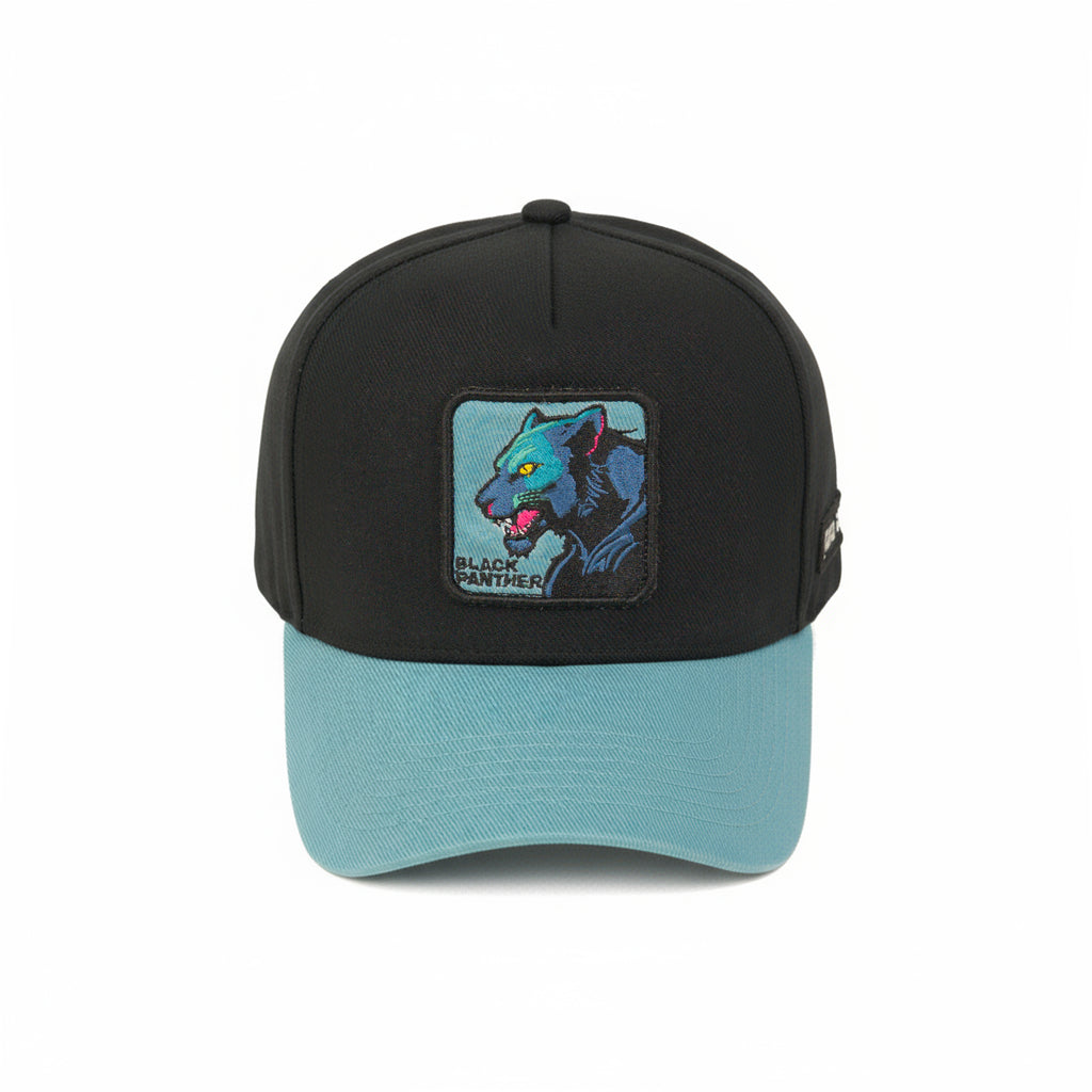 HEAD GEAR BLACK PANTHER 3D PATCH PREMIUM HIGH CROWN CAP