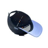 HEAD GEAR BLACK AND SKY BLUE REDEFINED TWILL CAP