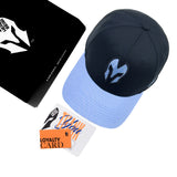 HEAD GEAR BLACK AND SKY BLUE REDEFINED TWILL CAP
