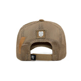 HEAD GEAR SOLID BROWN TRUCKER CAP
