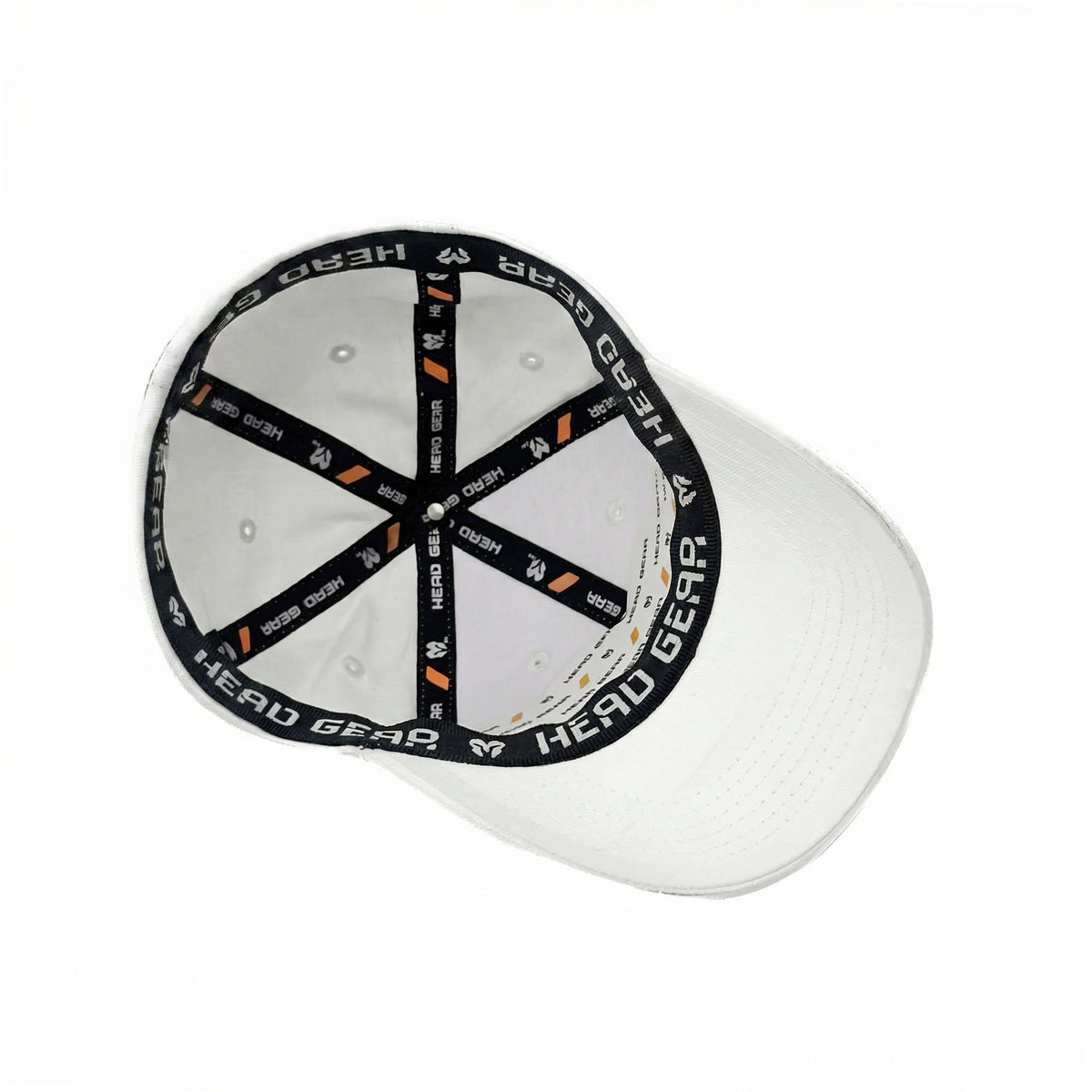 HEAD GEAR SOLID WHITE FITTED CAP