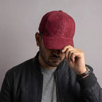 HEAD GEAR RED WINE SUPER SUEDE CAP