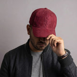 HEAD GEAR RED WINE SUPER SUEDE CAP