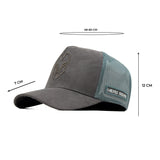 HEAD GEAR GREY SUPER SUEDE TRUCKER CAP