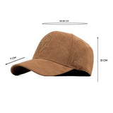 HEAD GEAR BROWN SUPER SUEDE CURVED VISOR CAP