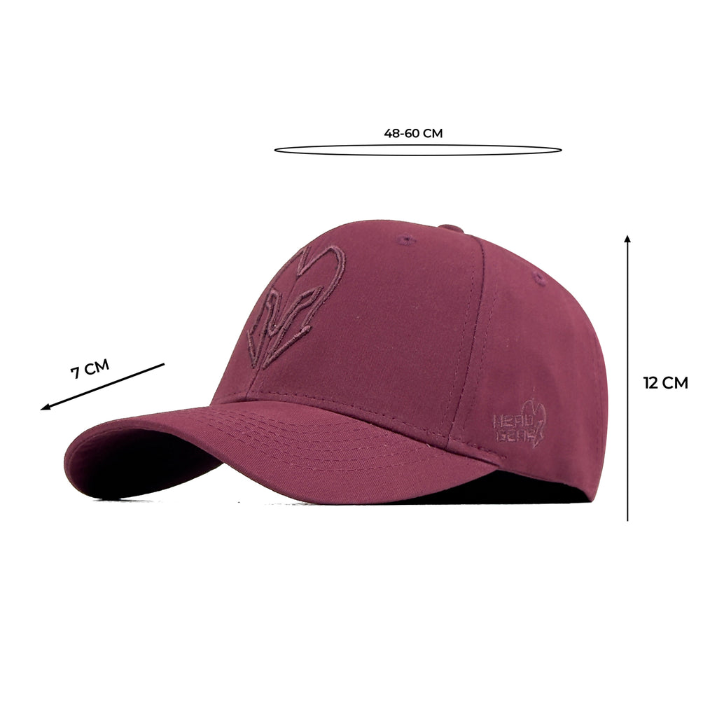 HEAD GEAR MAROON SUPER TWILL CAP