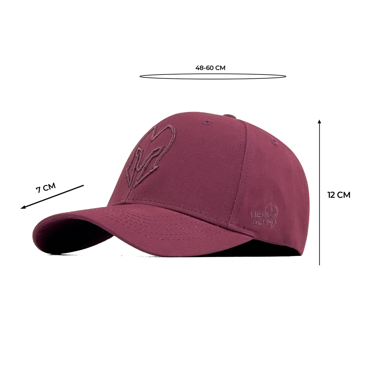 HEAD GEAR MAROON SUPER TWILL CAP