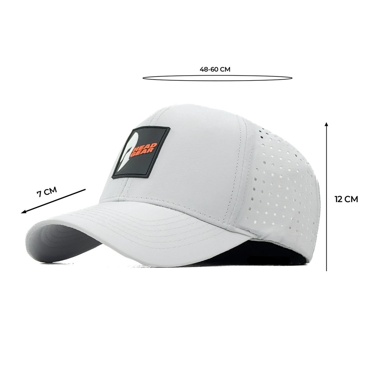 HEAD GEAR LIGHT GREY ACTI FLEX STRIKE CAP