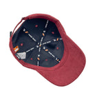 HEAD GEAR SOLID DARK RED SUEDE CAP