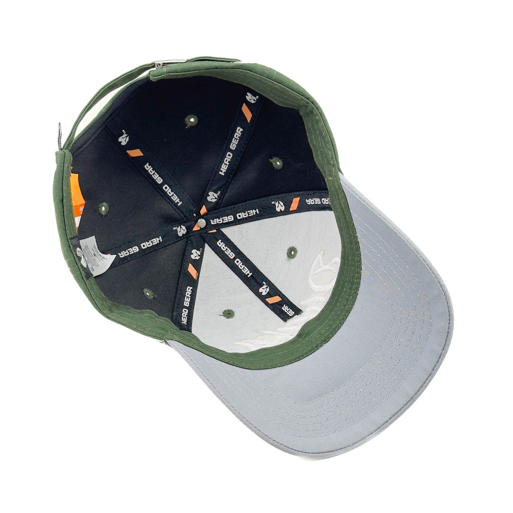 HEAD GEAR DHAKA OLIVE AND LIGHT GREY CAP