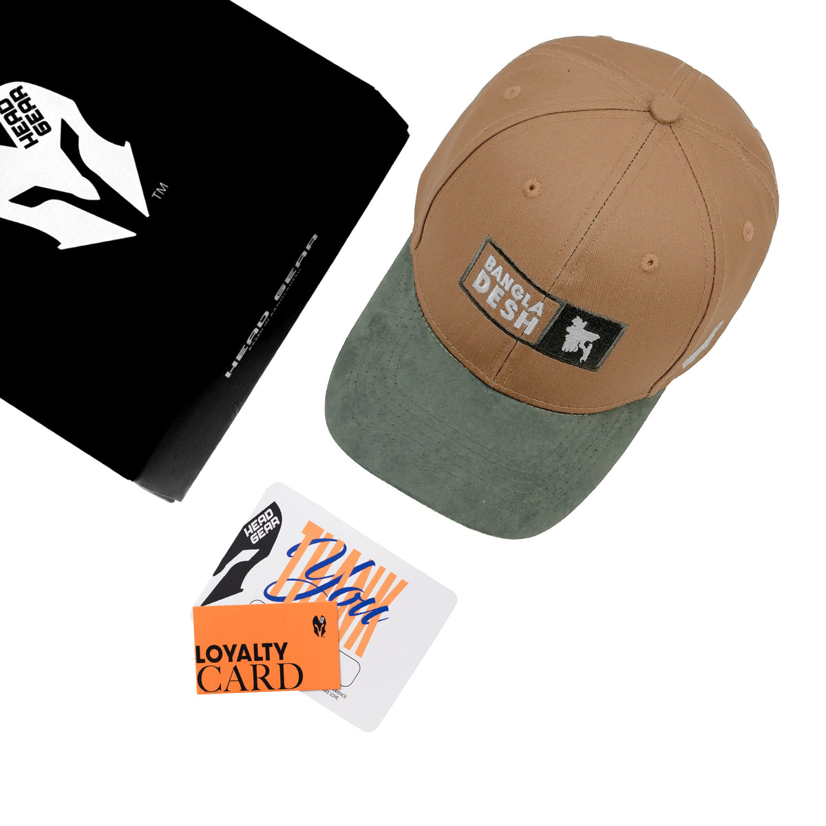 HEAD GEAR BANGLADESH KHAKI GREEN CAP
