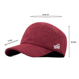 HEAD GEAR SOLID DARK RED SUEDE CAP