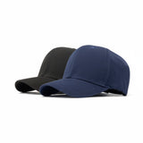 2 PCS COMBO OF SOLID NAVY BLUE AND BLACK FITTED CAP