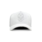 HEAD GEAR WHITE SUPER SUEDE TRUCKER CAP