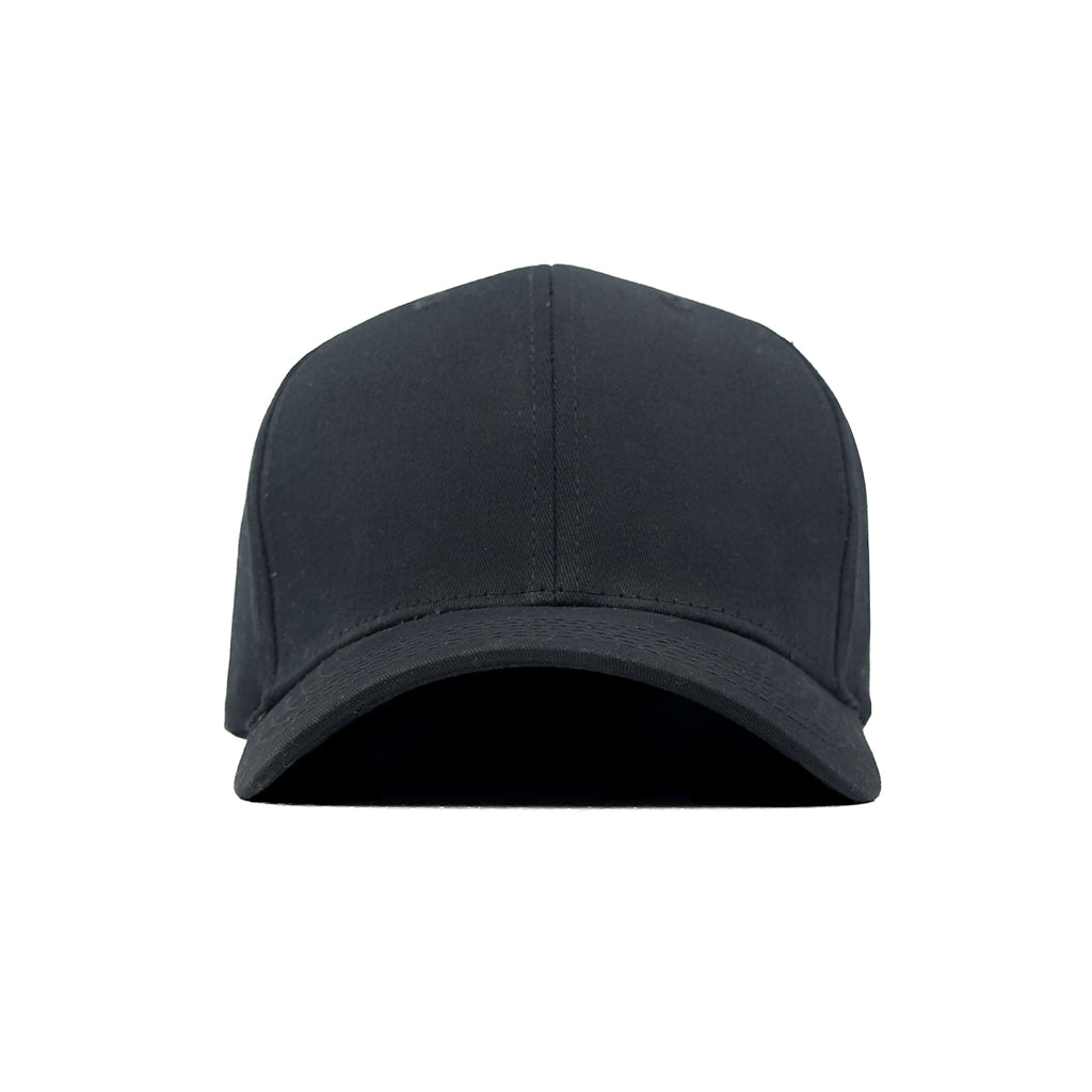 HEAD GEAR SOLID BLACK FITTED CAP
