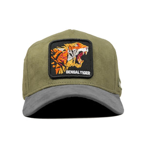 HEAD GEAR BENGAL TIGER 3D PATCH PREMIUM HIGH CROWN CAP
