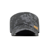 HEAD GEAR GREY WITH LEATHER PATCH CAPTAIN'S CAP